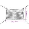 vidaXL Hay Nets 2 pcs Rectangular Black 200x120 cm PP