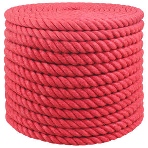 vidaXL Jute Rope Red 100% Tossa jute
