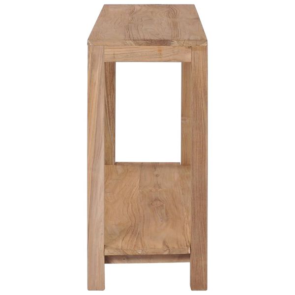 vidaXL Console Table 120x35x75 cm Solid Teak Wood
