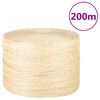 vidaXL Rope 100% Sisal 3 mm 200 m
