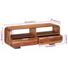 vidaXL TV Cabinet 110x30x40 cm Solid Wood Acacia