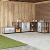 vidaXL Kitchen Storage with Shelf Silver 90 x 50 x 53 cm Steel