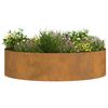 vidaXL Garden Planter 5 pcs Brown 80 x 80 x 20 cm Weathering Steel