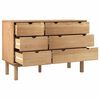 vidaXL Drawer Cabinet OTTA 111x43x73.5cm Solid Wood Pine