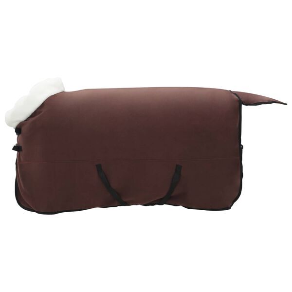 vidaXL Horse Blanket Full Dark Brown 155 cm Polar fleece