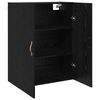 vidaXL Wall-Mounted Cabinet 2 pcs Black Oak 69.5 x 34 x 90 cm