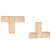 vidaXL 6 Piece TV Cabinet Set Solid Wood Pine