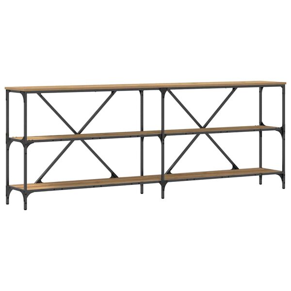 vidaXL Console Table Artisian Oak 200 x 30 x 75 cm Engineered Wood