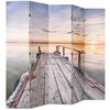 vidaXL Folding Room Divider 200x170 cm Lake