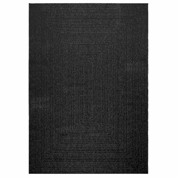 vidaXL Rug ZIZUR Anthracite 160x230 cm Jute Look Indoor and Outdoor