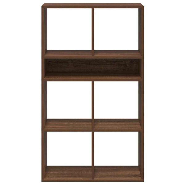 vidaXL Book Cabinet Brown Oak 66x31x112 cm Engineered Wood