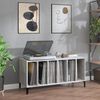 vidaXL Record Cabinet Concrete Grey 100x38x48 cm Engineered Wood