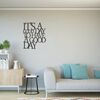 Homemania Wall Decoration Words 61x70 cm Steel Black