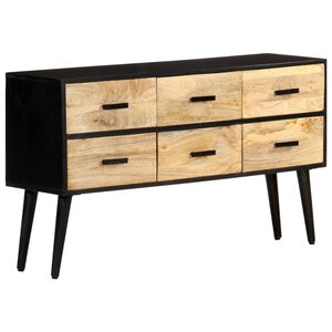 vidaXL Sideboard 110x33x64 cm Solid Mango Wood