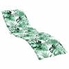 vidaXL Sun Lounger Cushion Leaf Pattern Oxford Fabric