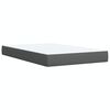 vidaXL Box Spring Bed with Mattress Dark Grey 120x200 cm Fabric