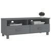 vidaXL TV Cabinet HAMAR Dark Grey 106x40x40 cm Solid Wood Pine