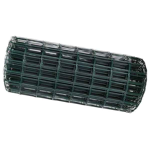 vidaXL Euro Fence Green 0.6 x 50 m PVC-coated iron