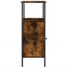 vidaXL Bedside Cabinet Smoked Oak 41x31x80 cm Engineered Wood