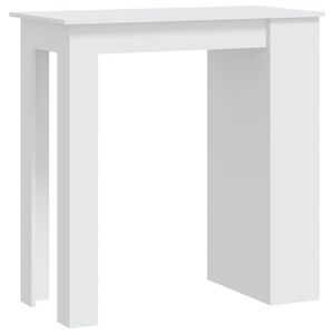 vidaXL Bar Table | White | Engineered Wood | 102 cm x 50 cm x 103.5 cm