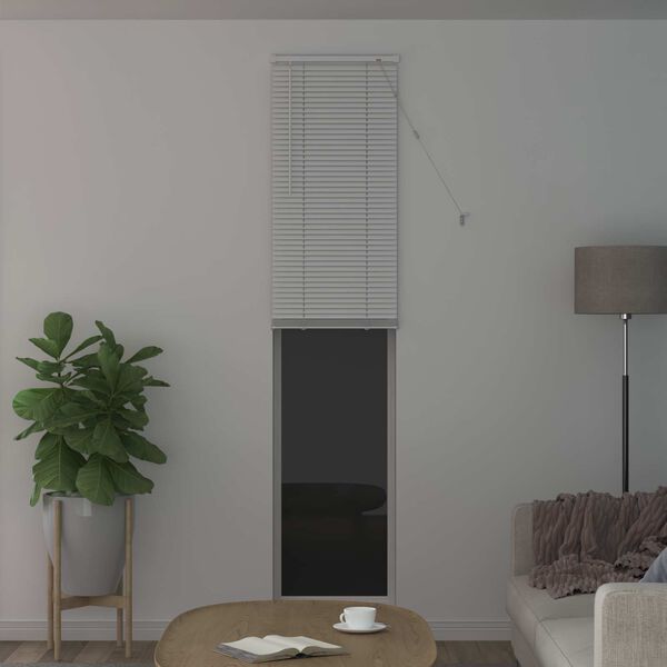 vidaXL Venetian Blind Manual Adjustable White 213 x 60 cm PVC