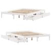vidaXL Bed Frame without Mattress White 120x200 cm Solid Wood Pine