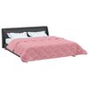 vidaXL Full Year Duvet Pink 240 x 260 cm Microfiber and Teddy fleece
