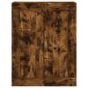 vidaXL Highboard Smoked Oak 69.5x34x180 cm Engineered Wood