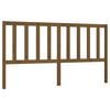 vidaXL Bed Headboard | Honey brown | Solid pine wood | 206x4x100 cm