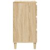 vidaXL Bedside Cabinet Sonoma Oak 40x35x70 cm Engineered Wood