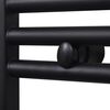 vidaXL Bathroom Heating Towel Rail Radiator Curve 500x764 mm Black
