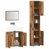 vidaXL 3 Piece Bathroom Furniture Set Old Wood Engineered Wood