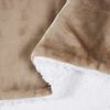 vidaXL Throw Blanket Camel 240 x 270 cm Fleece