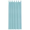 vidaXL Voile Curtains with Loops 2 pcs Turquoise 140x225 cm