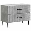 vidaXL Bedside Cabinet with Drawer Concrete Grey 62 x 34.5 x 47.5 cm