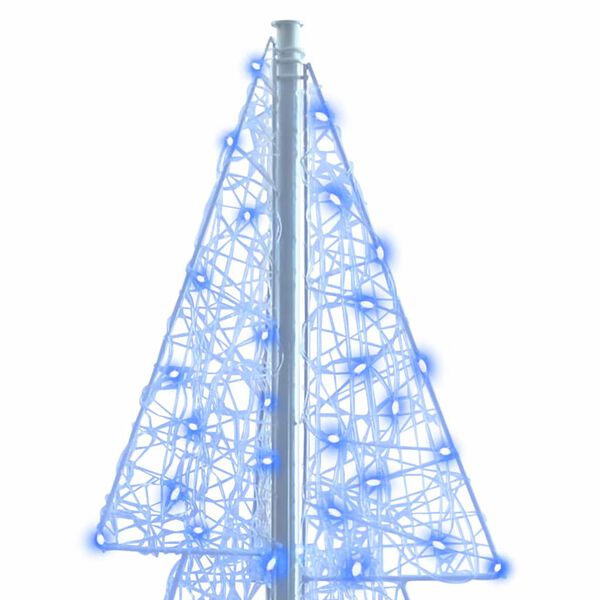 vidaXL Christmas Tree with 240 LEDs Blue 180 cm Acrylic