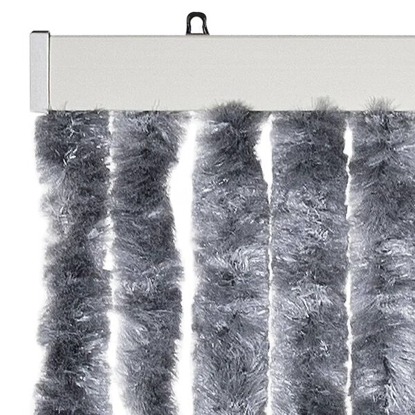 vidaXL Insect Curtain Silver 100x220 cm Chenille