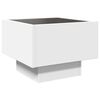 vidaXL Side Table with LED White 40x40x30 cm Engineered Wood