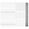 vidaXL Fence with Post Silver 1 x 100 m Steel
