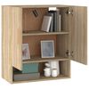 vidaXL Wall Cabinet Sonoma Oak 60x31x70 cm Engineered Wood