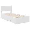 vidaXL Bed Frame with Headboard White 90 x 190 cm Engineered Wood