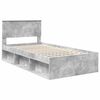 vidaXL Bed Frame Concerte Grey 100 x 200 cm Solid Pine Wood