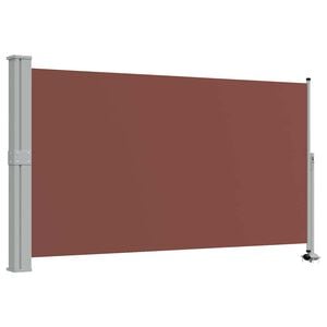 vidaXL Patio Retractable Side Awning 140 x 300 cm Brown