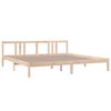vidaXL Bed Frame without Mattress Solid Wood 200x200 cm