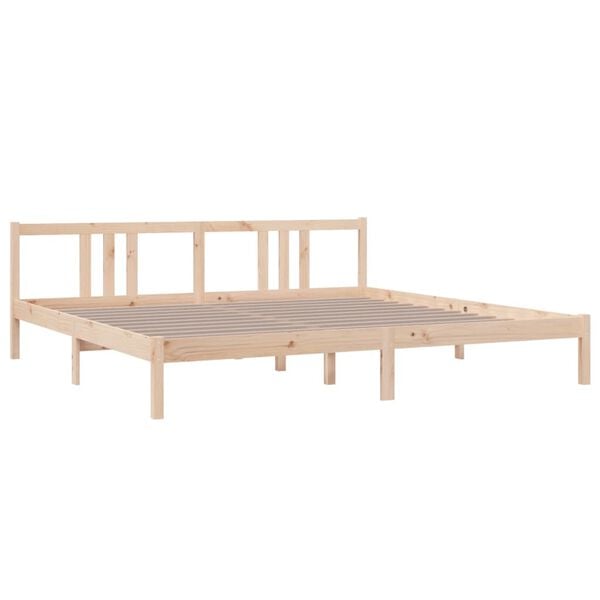 vidaXL Bed Frame without Mattress Solid Wood 200x200 cm