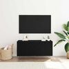 vidaXL TV Cabinet Set Black Oak 100 x 30 x 41 cm Engineered Wood