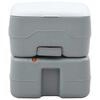 vidaXL Camping Toilet Manual Grey and White 41.5 x 36.5 x 37.5 cm