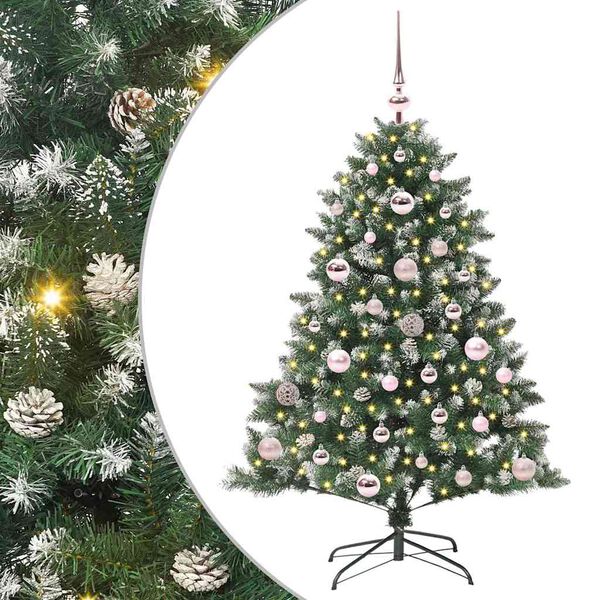 vidaXL Artificial Christmas Tree with 150 LEDs with Stand Green 120 cm