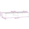 vidaXL Metal Bed Frame without Mattress Black 90x190cm