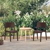 vidaXL Garden Chairs 2 pcs Mocha Polypropylene